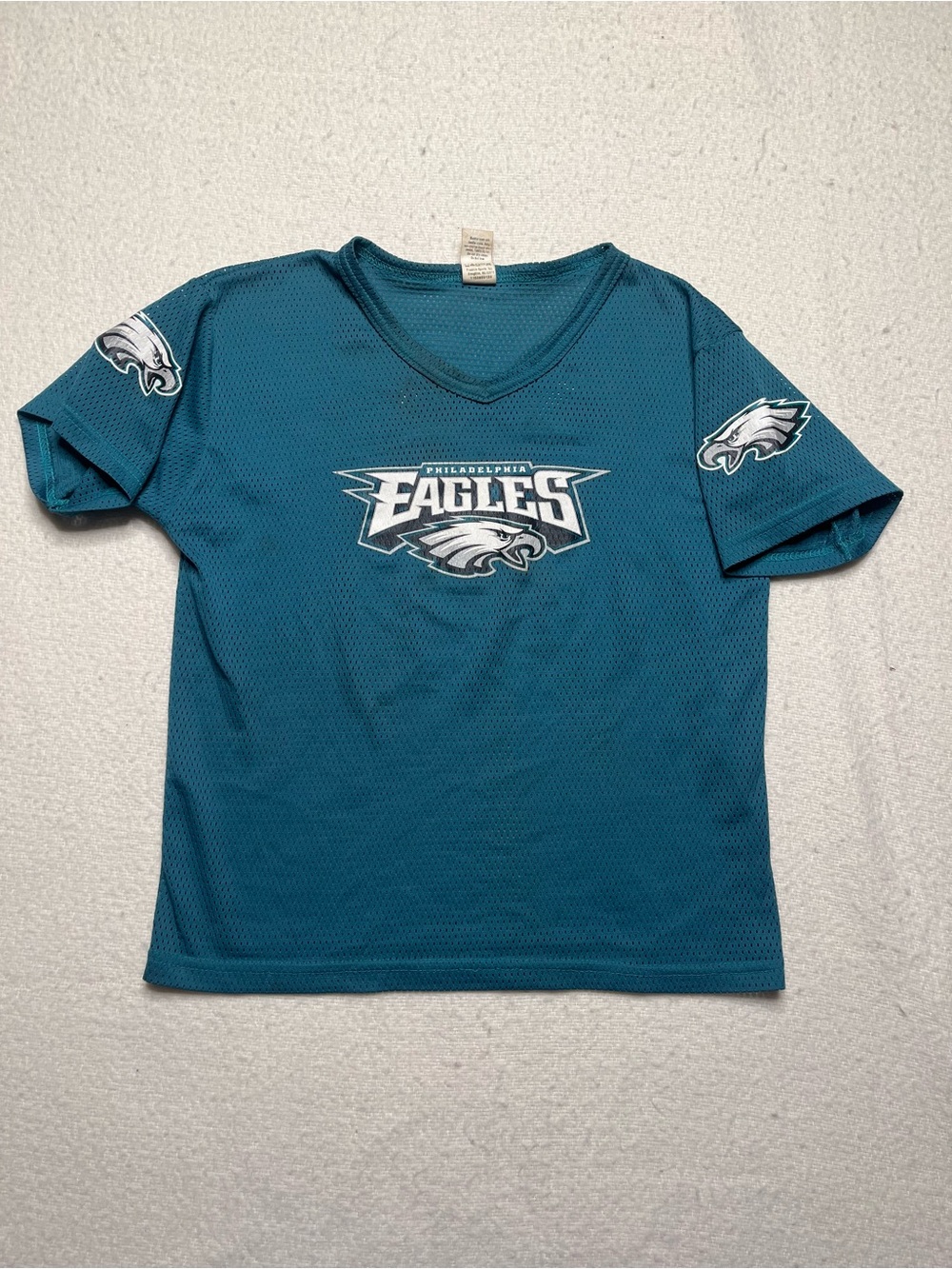 Franklin NFL Philadelphia Eagles Mesh Net Jersey Women’s M Youth L Aj Brown #11